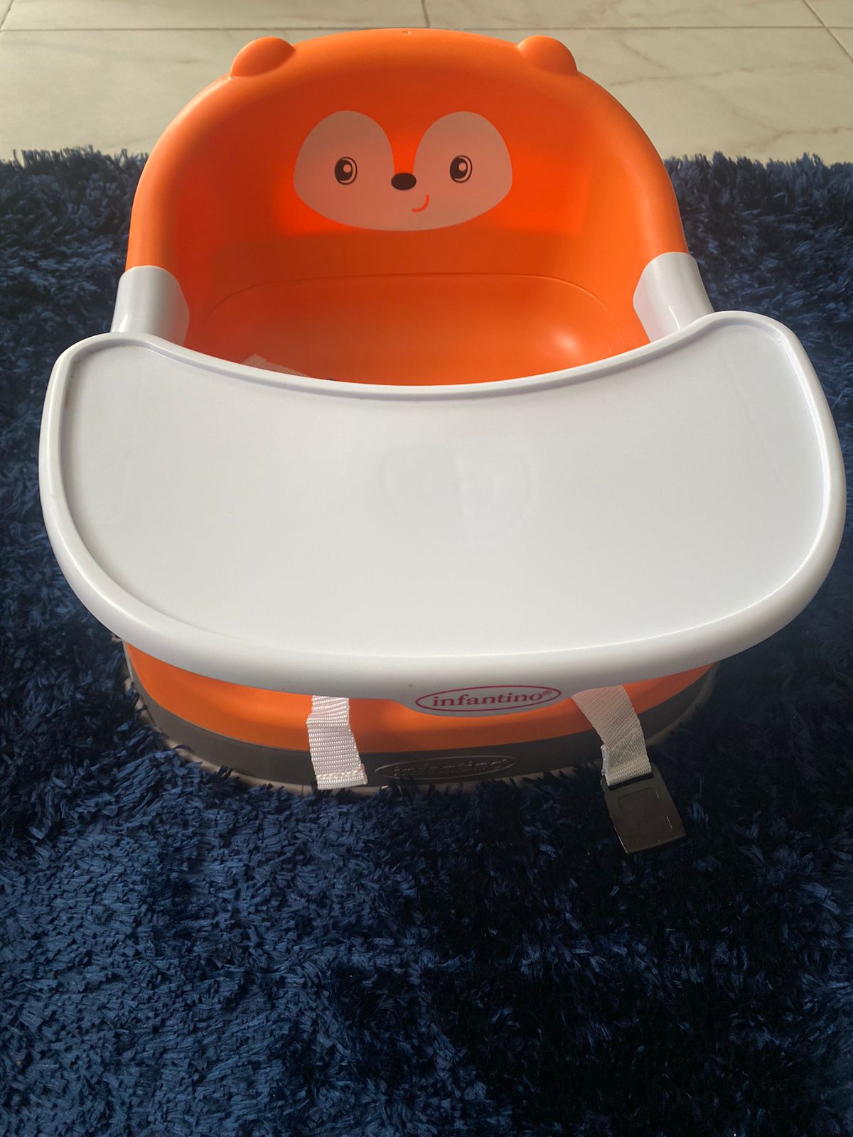 Infantino Grow-with-Me 4-in-1 Two-Can-Dine Feeding Booster Seat, Fox-Theme, Space-Saving Design, Infant Booster for 4M+, Toddler Seat for 3Y+ - Image 3