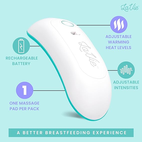 LaVie Lactation Massager with Warming for Breastfeeding with Heat and Vibration for Clogged Ducts, Improved Milk Flow, and Engorged Breast Relief | Breast Warmers for Pumping 2 Pack - Image 2