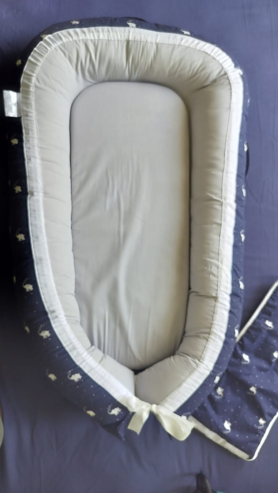 Diaper Squad 100% Organic Cotton Baby Nest Lounger, Water-Resistant with Additional Safety Cover and Carrying Bag for Boys and Girls - Image 4