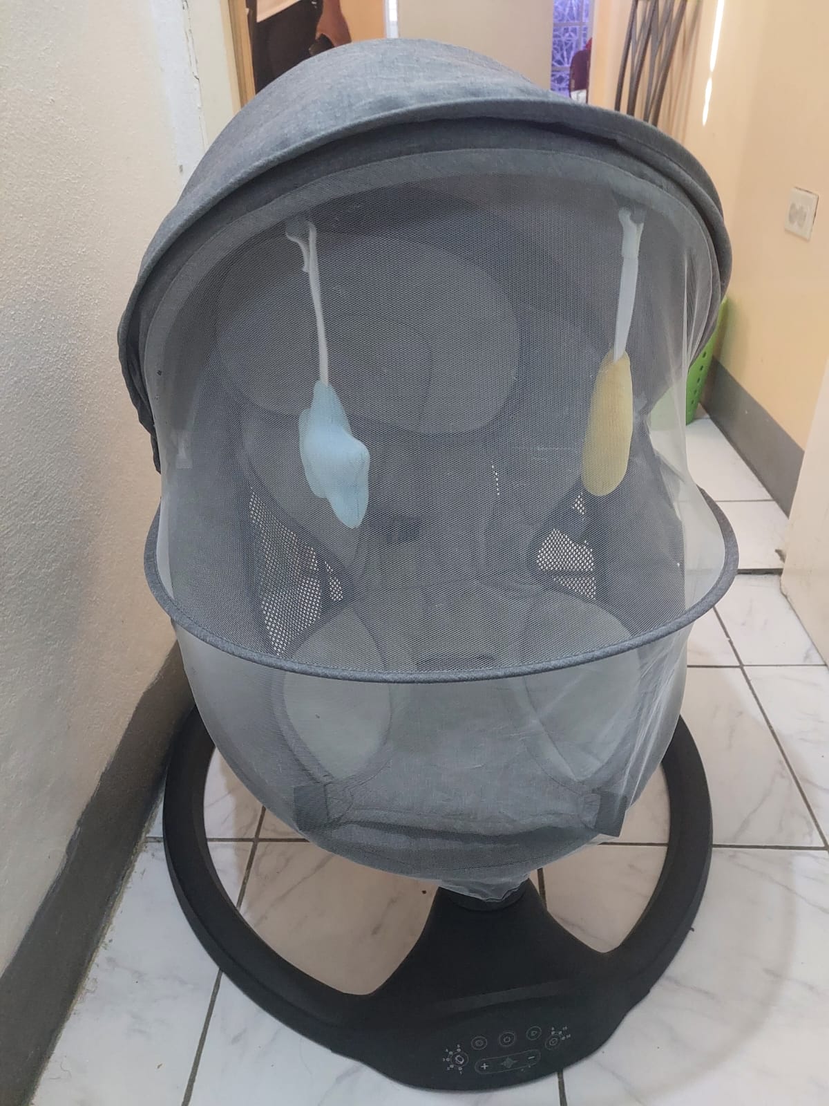 Baby Swing for Infants | Electric Bouncer for Babies,Portable Swing for Baby Boy Girl,Remote Control Indoor Baby Rocker with 5 Sway Speeds,1 Seat Positions,10 Music and Bluetooth - Image 5