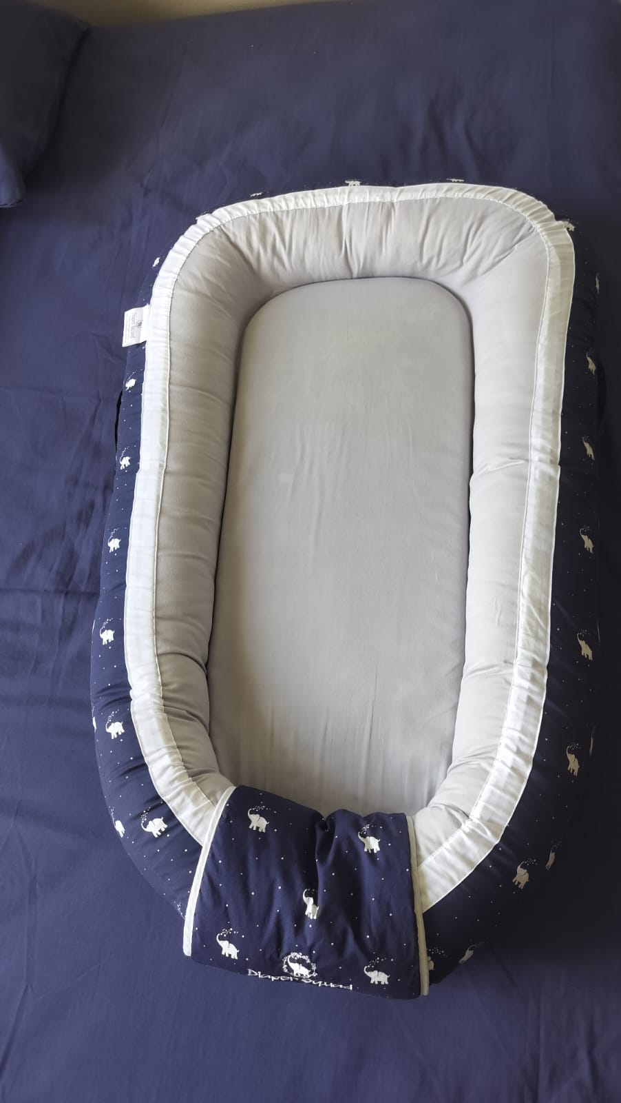 Diaper Squad 100% Organic Cotton Baby Nest Lounger, Water-Resistant with Additional Safety Cover and Carrying Bag for Boys and Girls - Image 3
