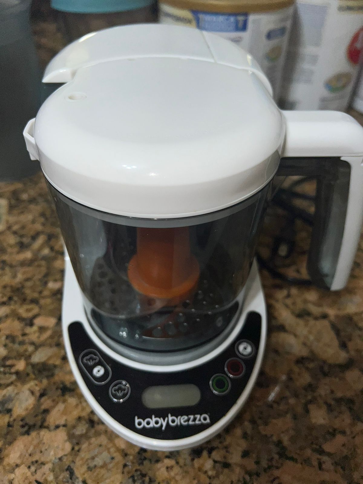 Baby Brezza One Step Baby Food Maker Deluxe – Auto shut Off, Dishwasher Safe Cooker and Blender to Steam + Puree Organic Food for Infants + Toddlers - Set of 3 Pouches + 3 Funnels - Image 2