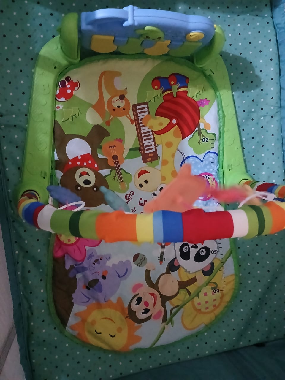Baby Gym Play Mat Activity Center, Kick and Play Piano Gym Mat with Music and Lights, Gifts for Baby Newborn Toddler Infants Boys Girls - Image 2