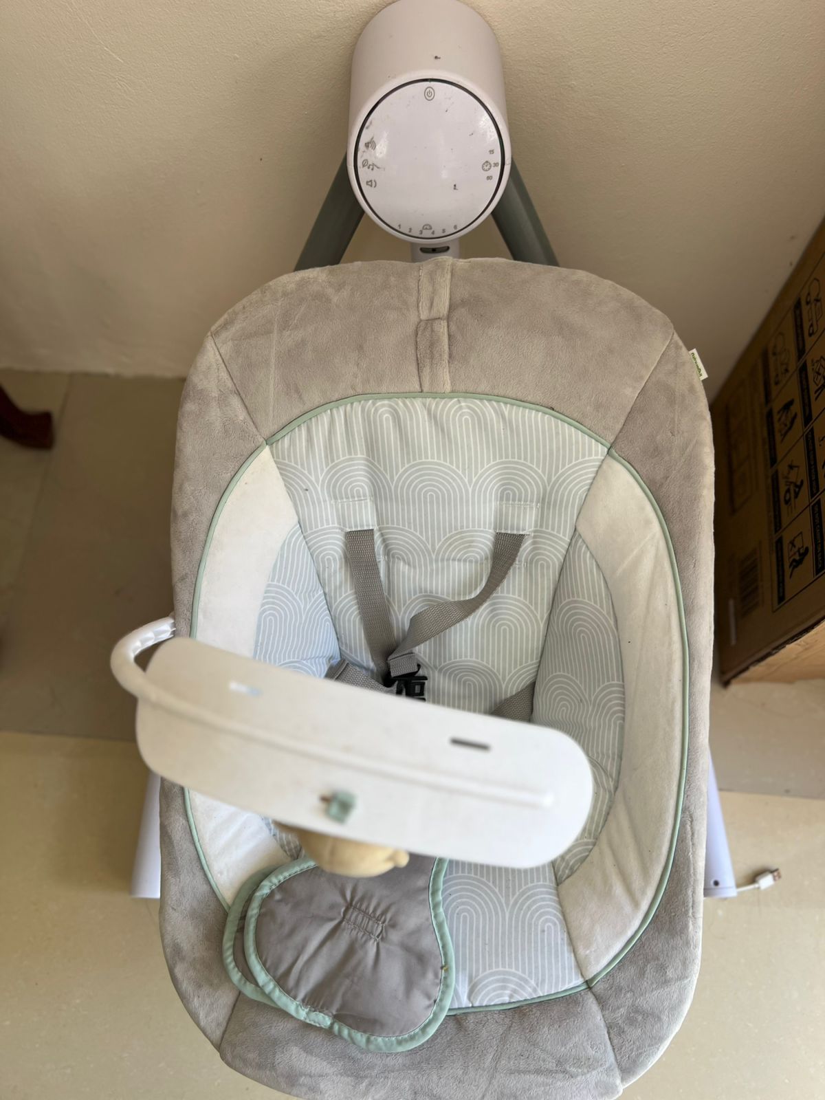 Ingenuity Anyway Sway 5-Speed Multi-Direction Portable Foldable Baby Swing & Infant Seat with Vibrations, Nature Sounds, 0-9 Months 6-20 lbs - Image 6