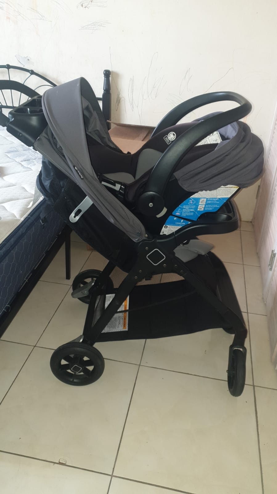 Safety 1st Smooth Ride Travel System Stroller and Car Seat OnBoard™ FLX - Efficient Infant Car Seat Stroller and Infant Car Seat and Stroller Combo, Monument - Image 6