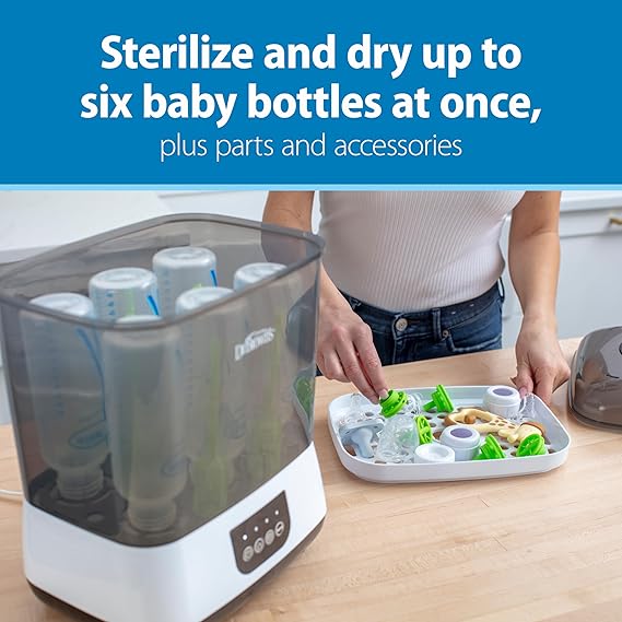 Dr. Brown's All-in-One Sterilizer and Dryer for Baby Bottles, Parts & Other Newborn Essentials - Image 3