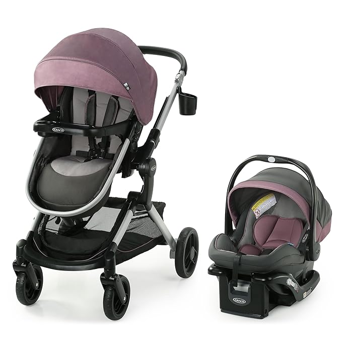 Graco Modes Nest Travel System, Includes Baby Stroller with Height Adjustable Reversible Seat, Pram Mode, Lightweight Aluminum Frame and SnugRide 35 Lite Elite Infant Car Seat, Norah