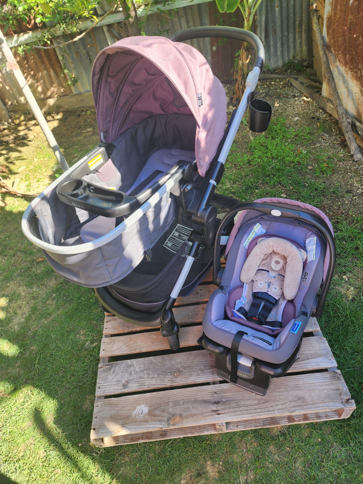 Graco Modes Nest Travel System, Includes Baby Stroller with Height Adjustable Reversible Seat, Pram Mode, Lightweight Aluminum Frame and SnugRide 35 Lite Elite Infant Car Seat, Norah - Image 5