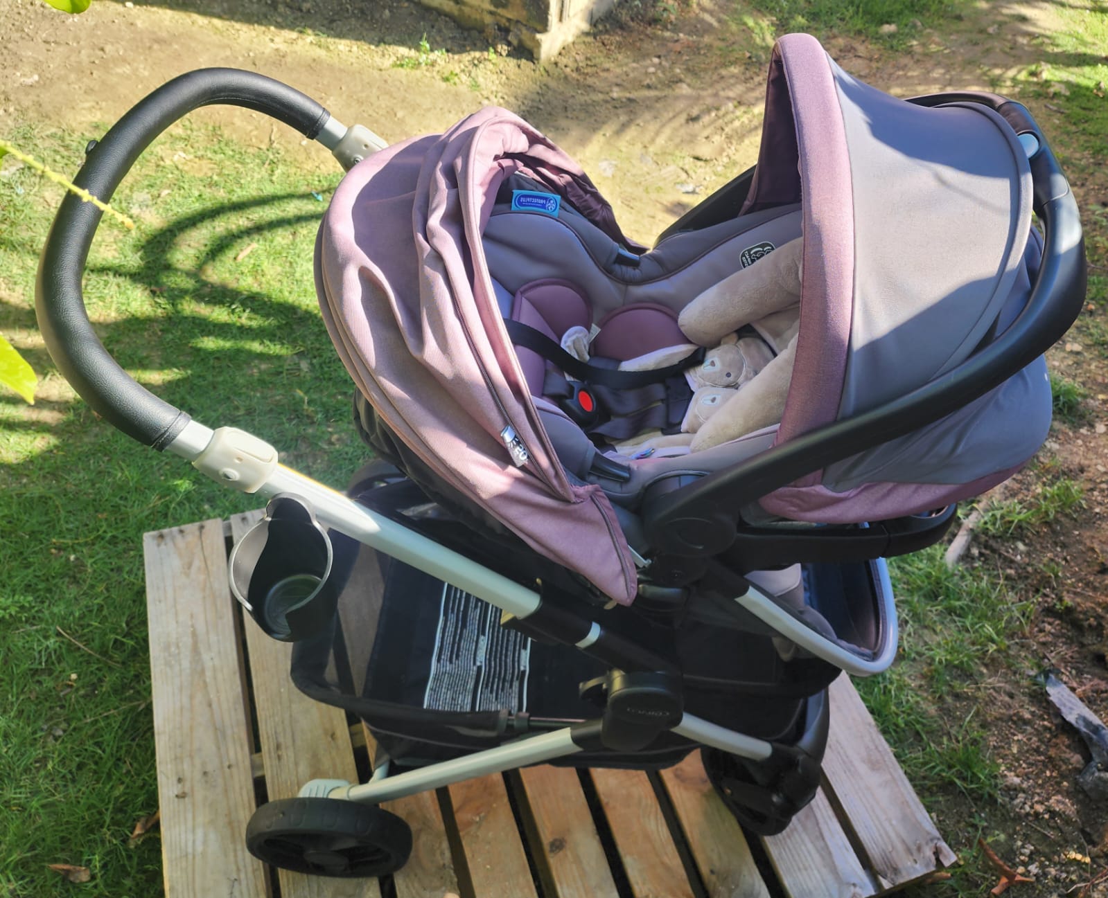 Graco Modes Nest Travel System, Includes Baby Stroller with Height Adjustable Reversible Seat, Pram Mode, Lightweight Aluminum Frame and SnugRide 35 Lite Elite Infant Car Seat, Norah - Image 6