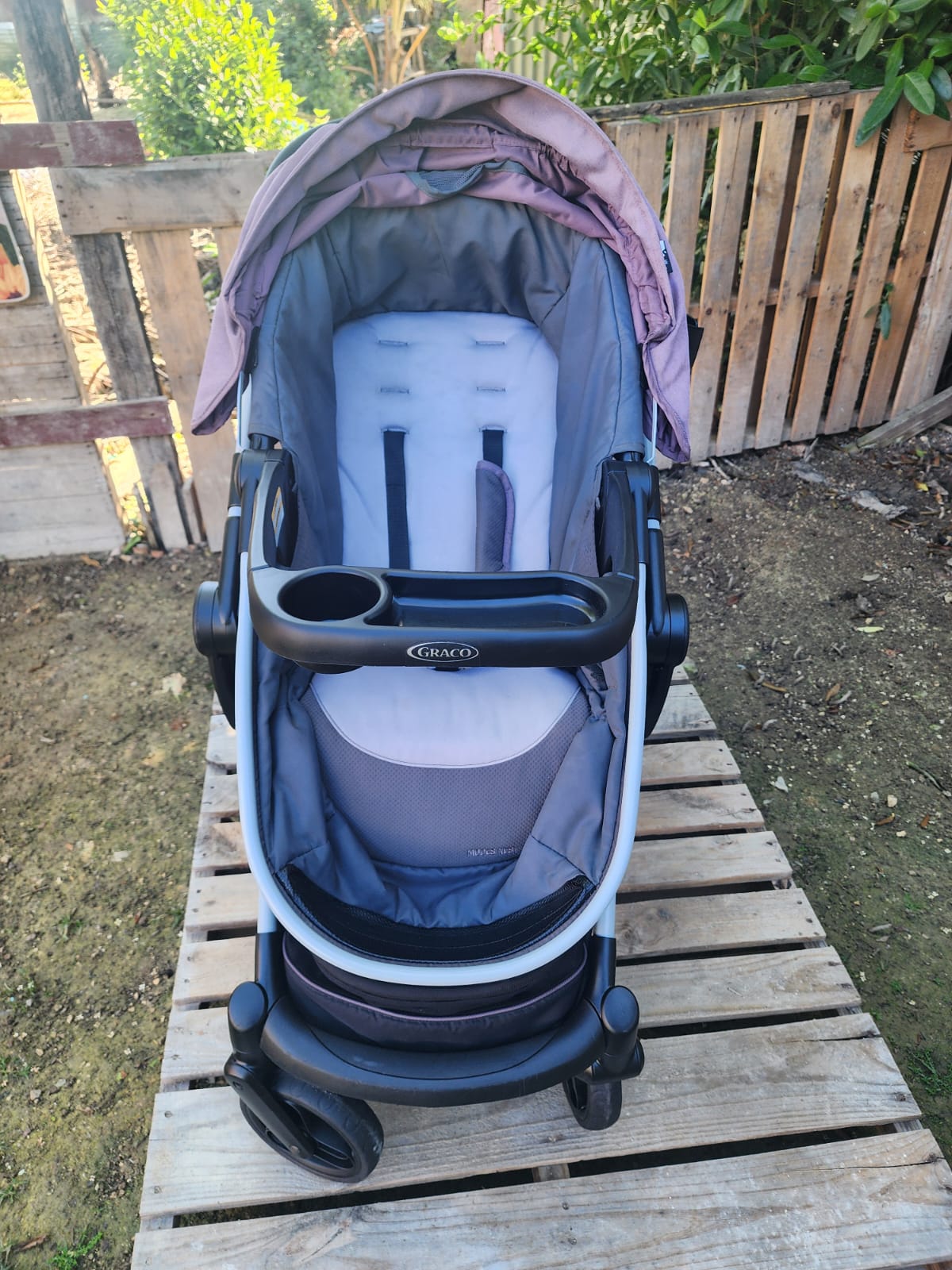 Graco Modes Nest Travel System, Includes Baby Stroller with Height Adjustable Reversible Seat, Pram Mode, Lightweight Aluminum Frame and SnugRide 35 Lite Elite Infant Car Seat, Norah - Image 3