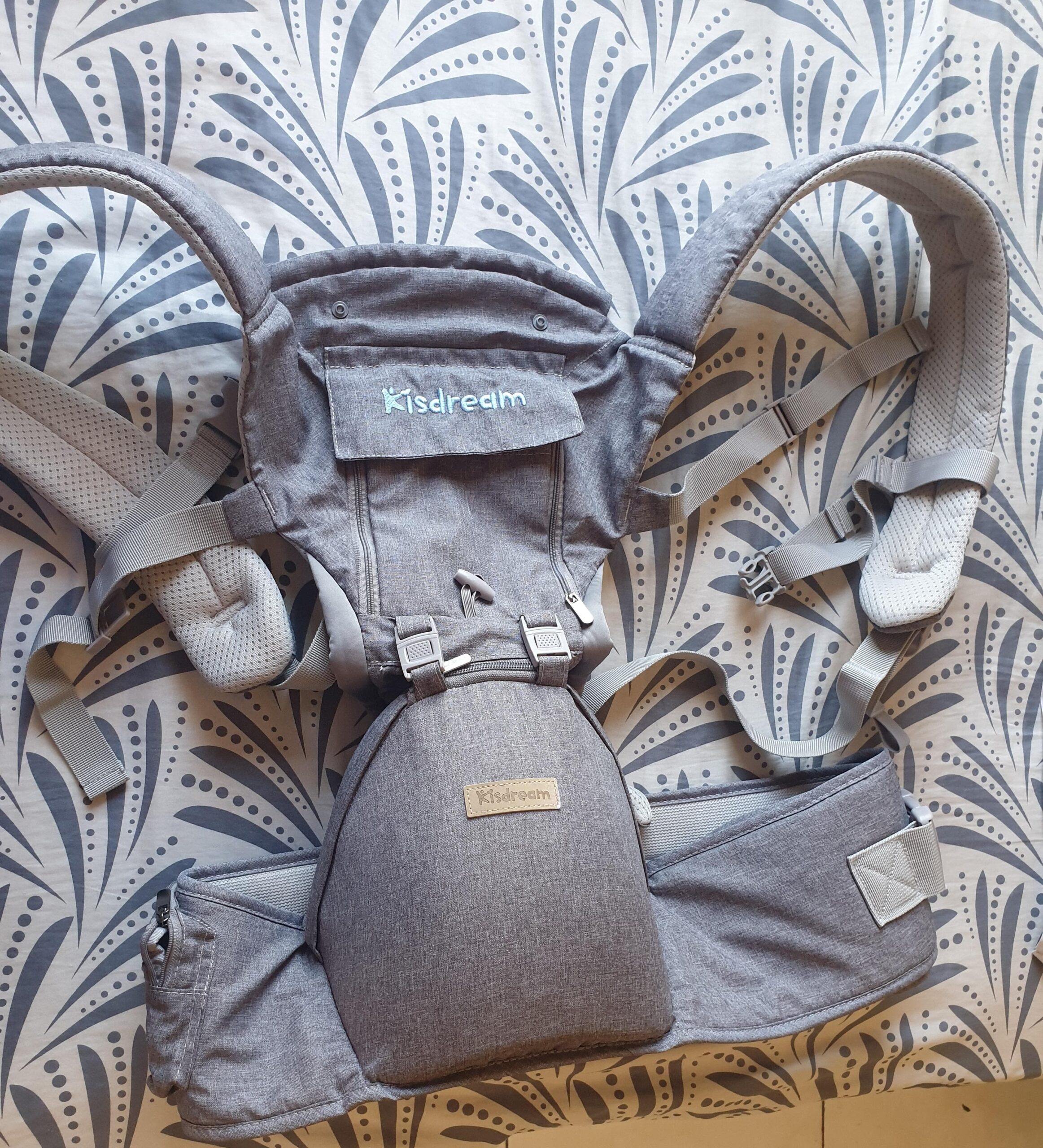 Kisdream Baby Carrier Multifunction Baby Carrier Backpack with Hip Seat (Ergonomic M Position) Enhanced Lumbar Support - 9 Ways to Carry 3-36 Months 7-41lbs Baby - Ideal for Hands-Free Parenting - Image 3