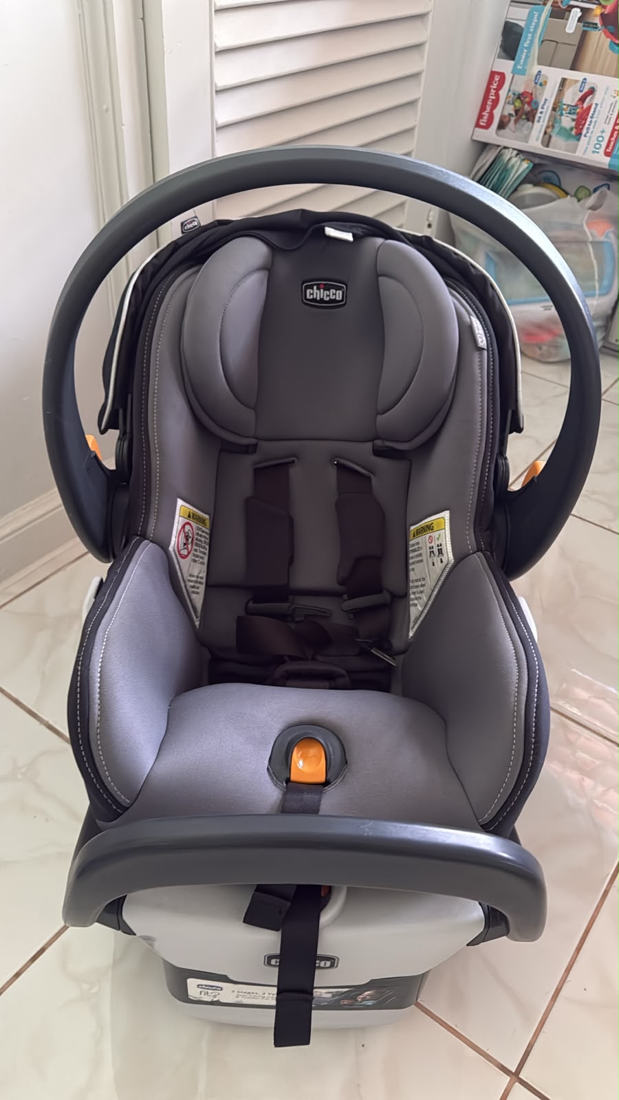 Fit2 Adapt Infant & Toddler Car Seat, Chicco Bravo Quick Fold Stroller Combo - Image 5