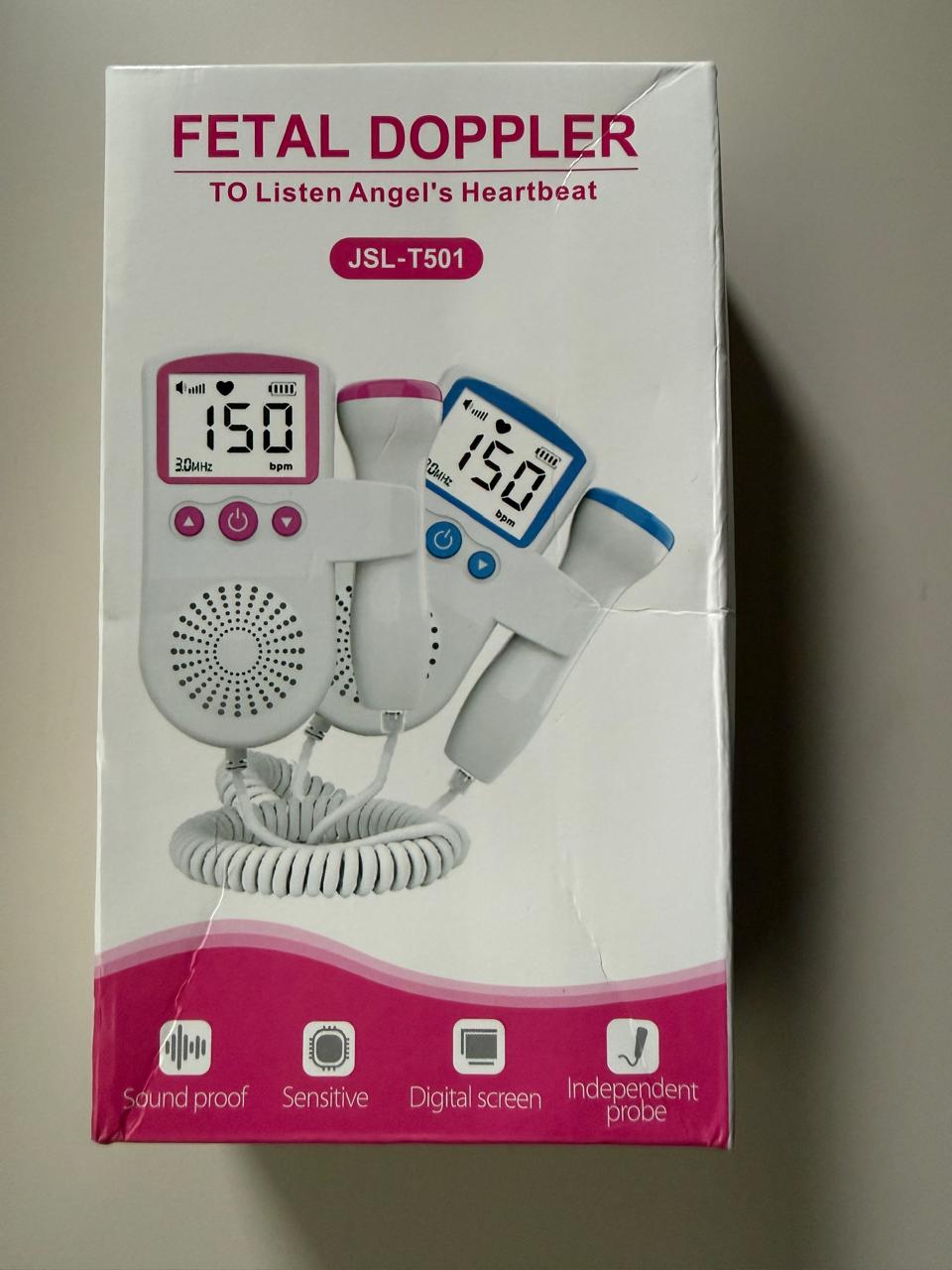 Handheld CARETRUST JSL T501 Fetal Doppler, Probe frequency: 2 MHz - Image 2