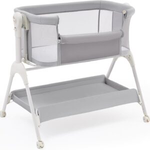 HARPPA Cuddly Sway Baby Bassinet Bedside Sleeper, 3 in 1 Rocking Bassinet